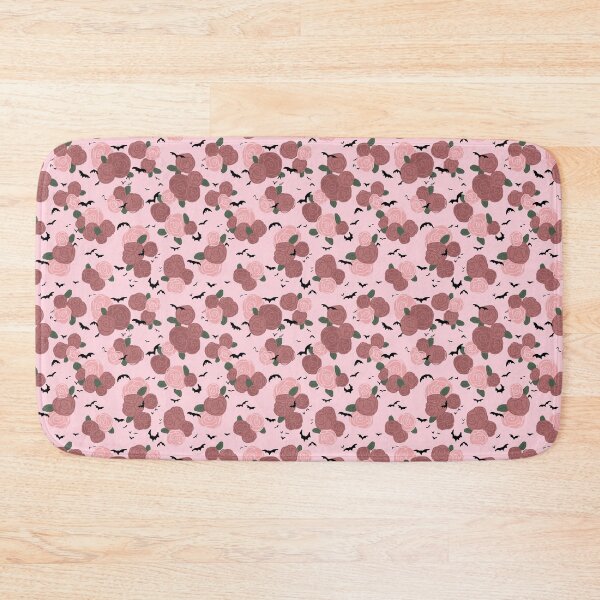 Item preview, Bats on Pink with Rose Flowers designed and sold by TooCoolUnicorn.