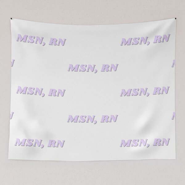Item preview, MSN, RN- light purple designed and sold by CSdoodles.