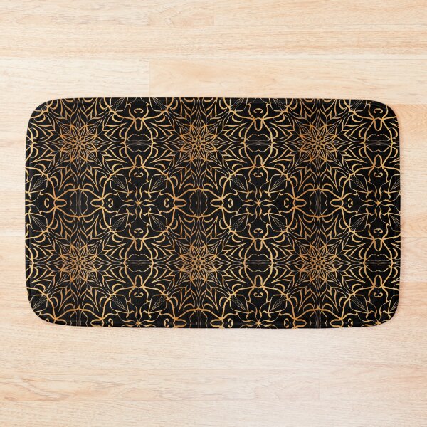 Item preview, Golden Folk Art seamless pattern Mandala Doodle designed and sold by Aiartsshop.