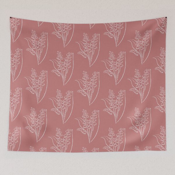 Item preview, Lily of the Valley May Birth Flower Line Minimalist Art  designed and sold by Digi Artworks Store.