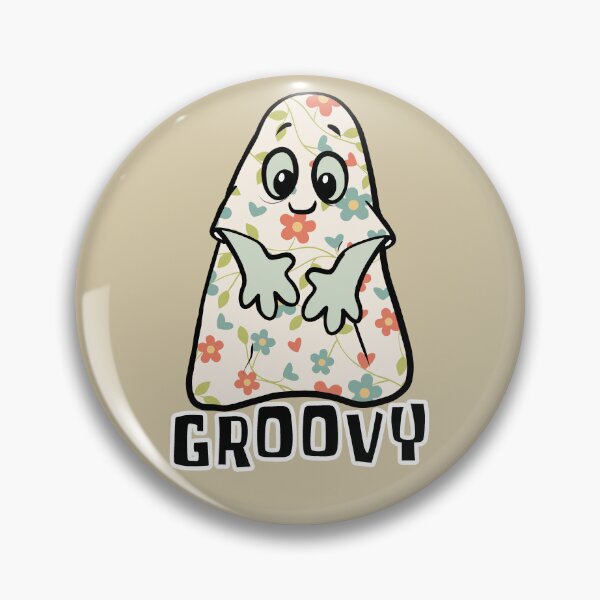 Item preview, Groovy Ghost - Funny Halloween Hippie Ghost  designed and sold by ViewerEqualsPhoton.