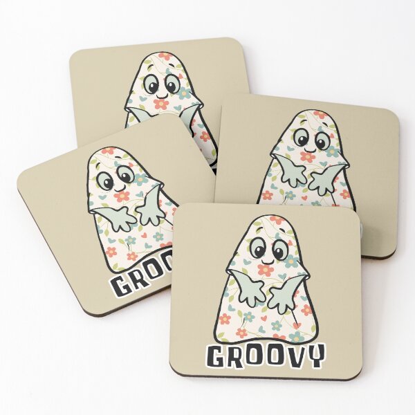 Item preview, Groovy Ghost - Funny Halloween Hippie Ghost  designed and sold by ViewerEqualsPhoton.