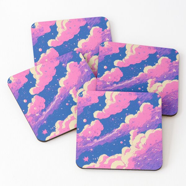 Item preview, Pastel pink and blue clouds designed and sold by etherElric.