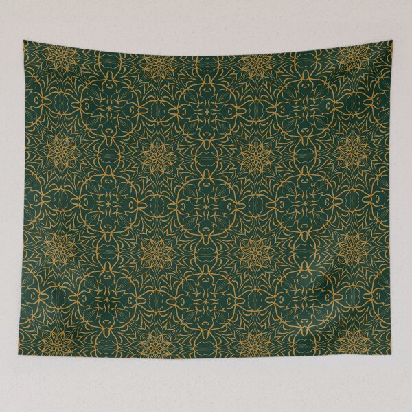 Artikelvorschau, Golden seamless pattern Mandala Doodle entworfen und verkauft von Aiartsshop.