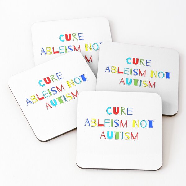 Item preview, Cure ableism not autism Autism Awareness designed and sold by MouDantArts.