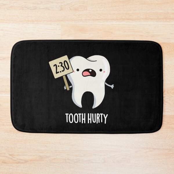 Item preview, Tooth Hurty Funny Dental Puns (Dark BG) designed and sold by punnybone.