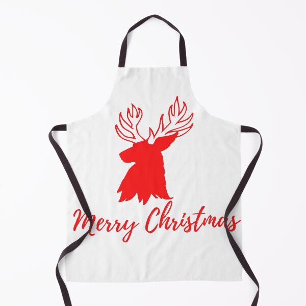 Item preview, Merry Christmas with Red Head of Deer T=shirt Template design designed and sold by MKShop91.