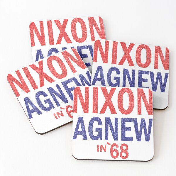 Item preview, Distressed Nixon Agnew in 1968 designed and sold by TeeArcade84.