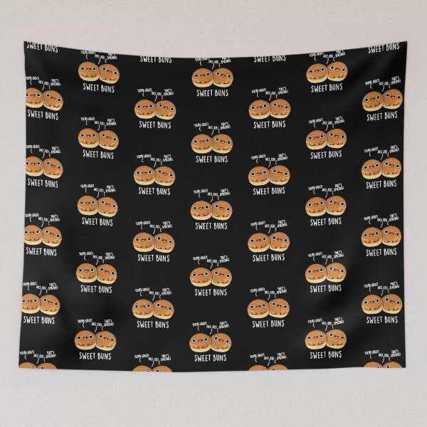 Item preview, Sweet Buns Funny Baking Puns (Dark BG) designed and sold by punnybone.