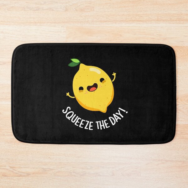 Item preview, Squeeze The Day Funny Lemon Puns (Dark BG) designed and sold by punnybone.