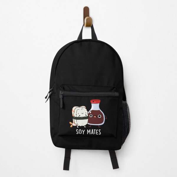 Item preview, Soy Mates Funny Soy Sauce Puns (Dark BG) designed and sold by punnybone.