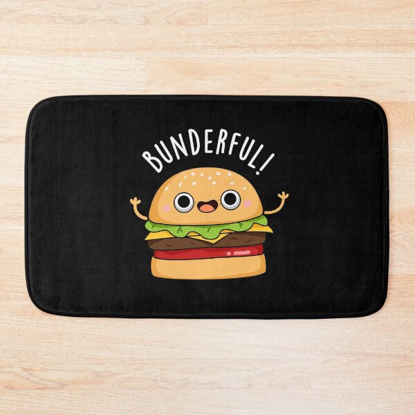 Item preview, Bunderful Funny Burger Bun Puns (Dark BG) designed and sold by punnybone.