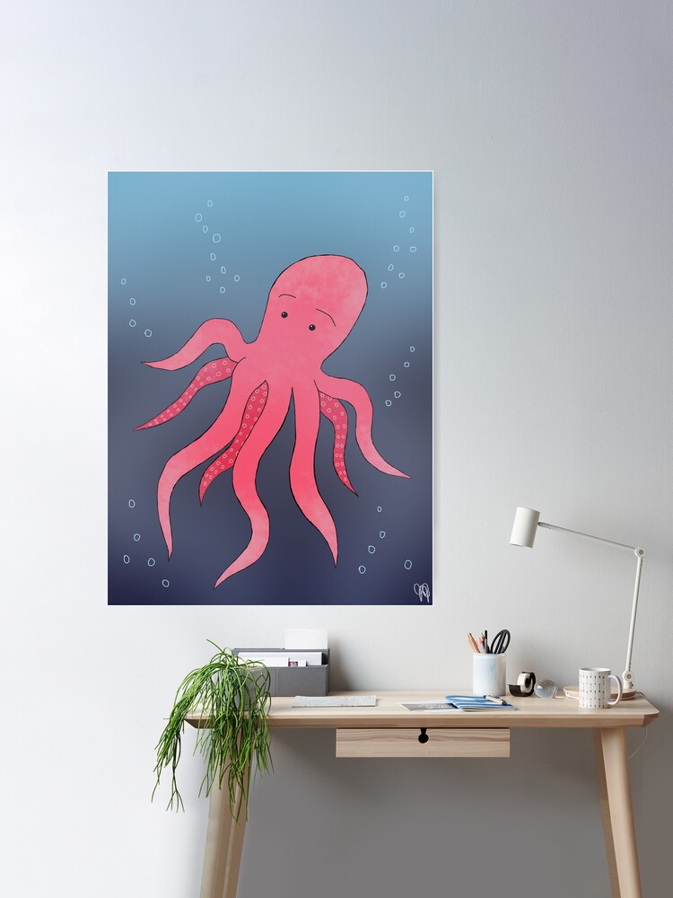 Otto the Octopus Poster for Sale by K-Idelle