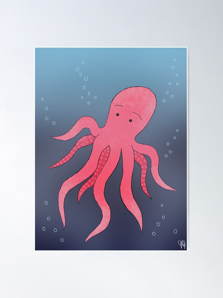 Otto the Octopus Poster for Sale by K-Idelle
