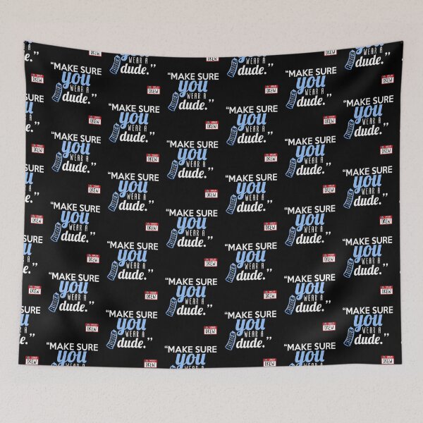Item preview, Make sure you wear a rubber dude.-Drew, Office Space designed and sold by Sticker Up.