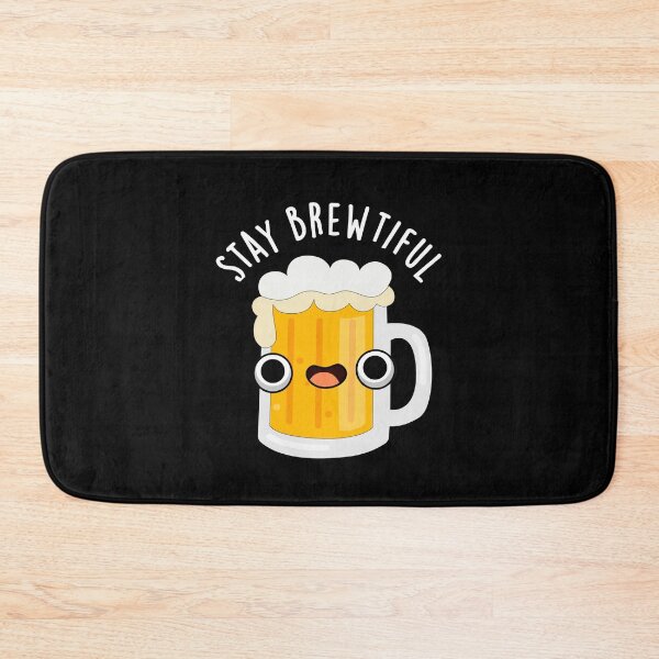 Item preview, Stay Brewtiful Beautiful Funny Beer Puns (Dark BG) designed and sold by punnybone.