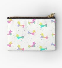 Magical Unicorn Dachshund Silhouette Pattern Studio Pouch