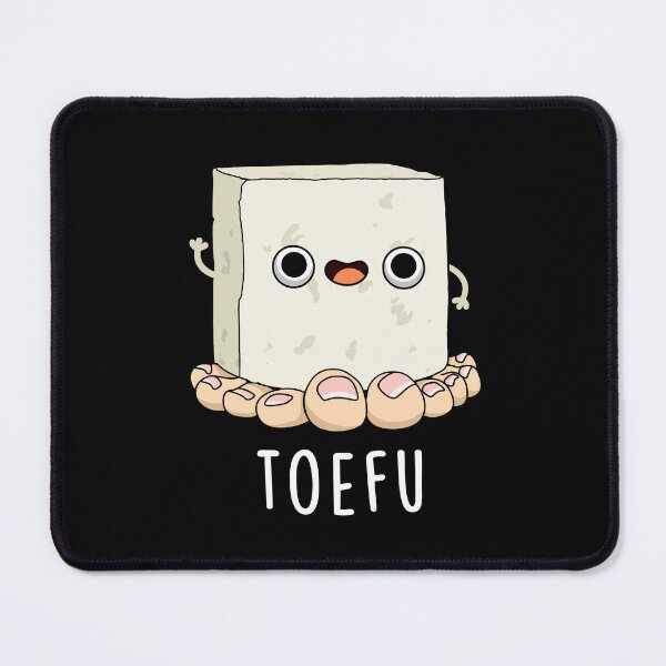 Item preview, Toe-fu Funny Tofu Puns (Dark BG) designed and sold by punnybone.