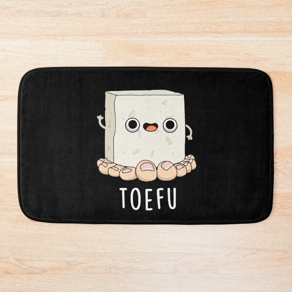 Item preview, Toe-fu Funny Tofu Puns (Dark BG) designed and sold by punnybone.