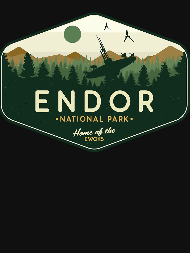 Imagen 7 de 7, Camiseta deportiva con la obra Parque Nacional Endor Hogar de los Ewoks Camiseta clásica, diseñada y vendida por BryceDemon1.