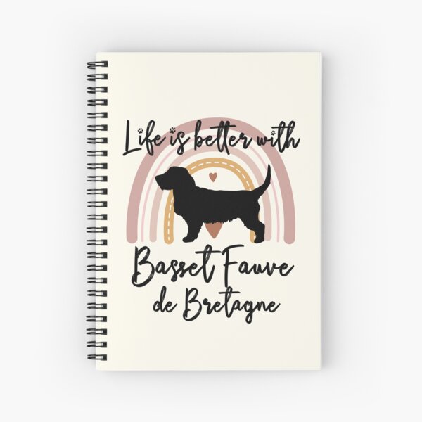 Aperçu de l'œuvre Basset Fauve de Bretagne Rainbow Aesthetic Boho créée et vendue par rafaeltto.