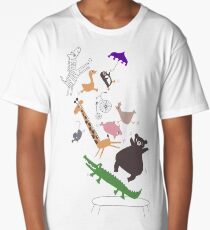 jumping animals Long T-Shirt