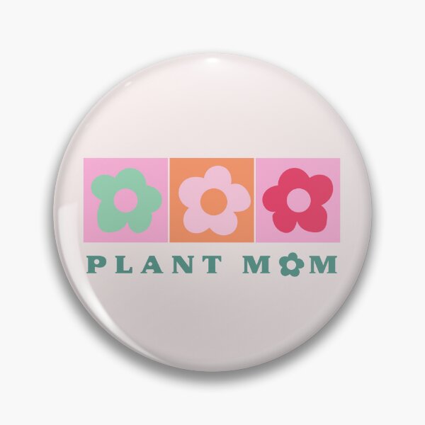 Item preview, Retro Plant Mom with Groovy Colorblock Flowers Pattern designed and sold by SpringandHoney.