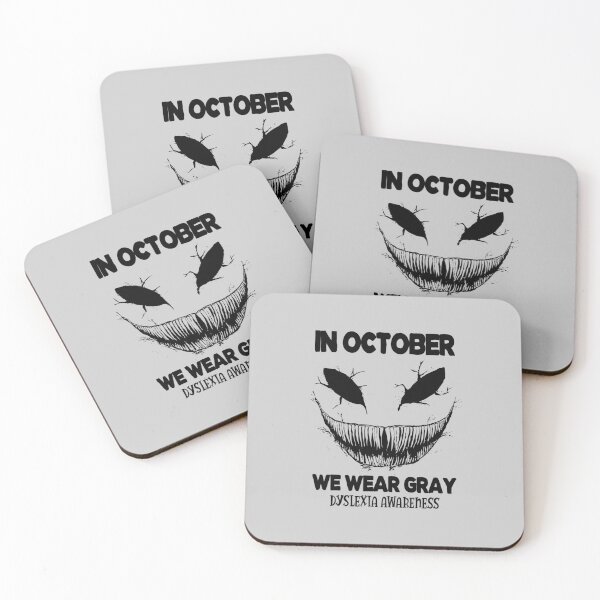 Item preview, In October We Wear Gray Dyslexia Awareness designed and sold by Dolphin Graphic.