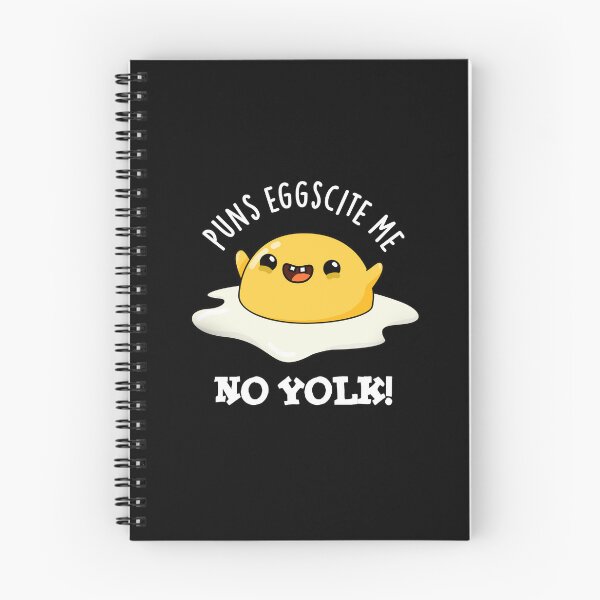 Item preview, Puns Egg-cite Me No Yolk Funny Fried Egg Puns (Dark BG) designed and sold by punnybone.