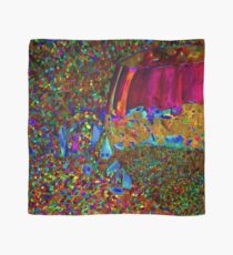 Abstract Wine Glass in Orange Scarf
