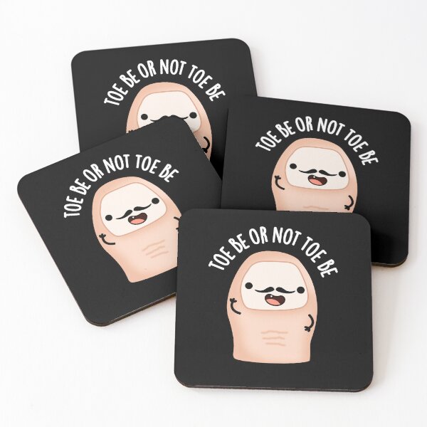 Item preview, Toe Be Or Not Toe Be Shakespeare Funny Toe Puns (Dark BG) designed and sold by punnybone.