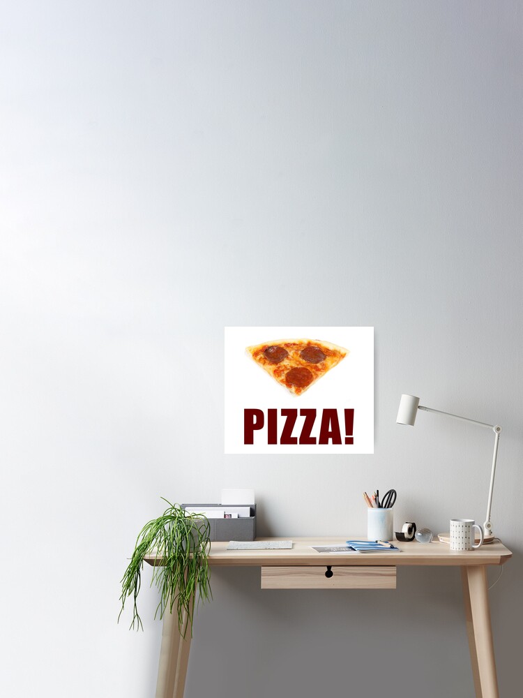 Roblox Pizza Poster By Jenr8d Designs Redbubble - roblox logo pizza roblox free pants