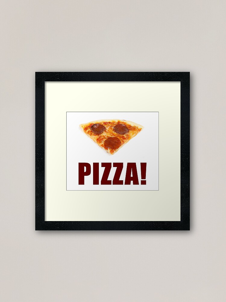 Roblox Pizza Framed Art Print By Jenr8d Designs Redbubble - pumpkin pie roblox