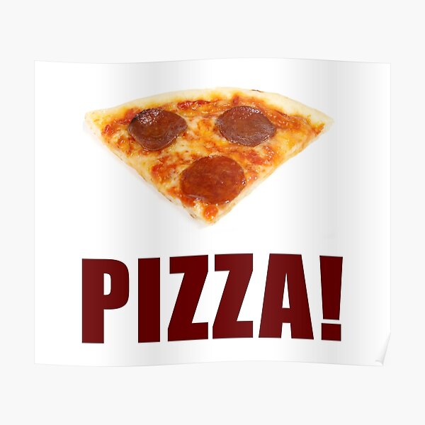 Roblox Pizza Poster By Jenr8d Designs Redbubble - roblox pizza place kitchen