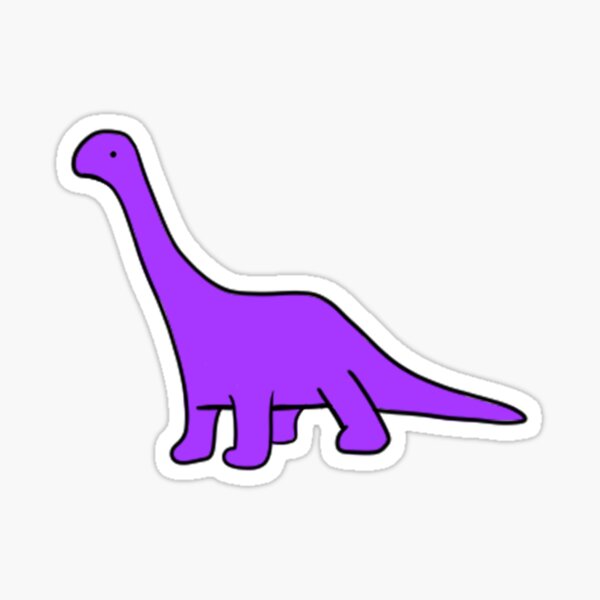 Niedliches ästhetisches lila Dino-Dinosaurier-Design Sticker