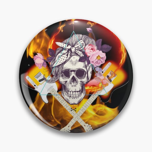 Item preview, Skull and cross guitars designed and sold by rocklegends99.