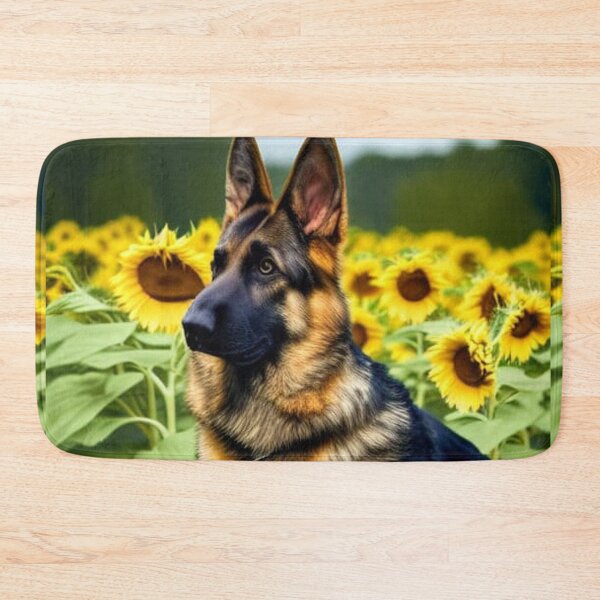 Item preview, German Shepherd in Sunflowers designed and sold by Ashley Gagnon.