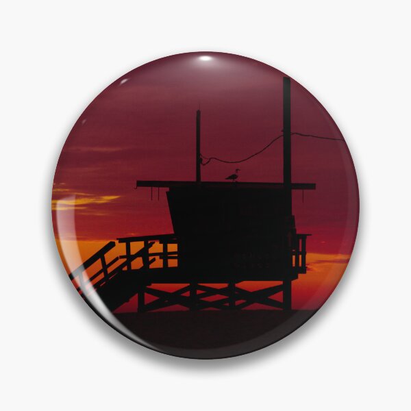 Item preview, Venice Beach Lifeguard Tower Sunset designed and sold by Evans-Visuals.