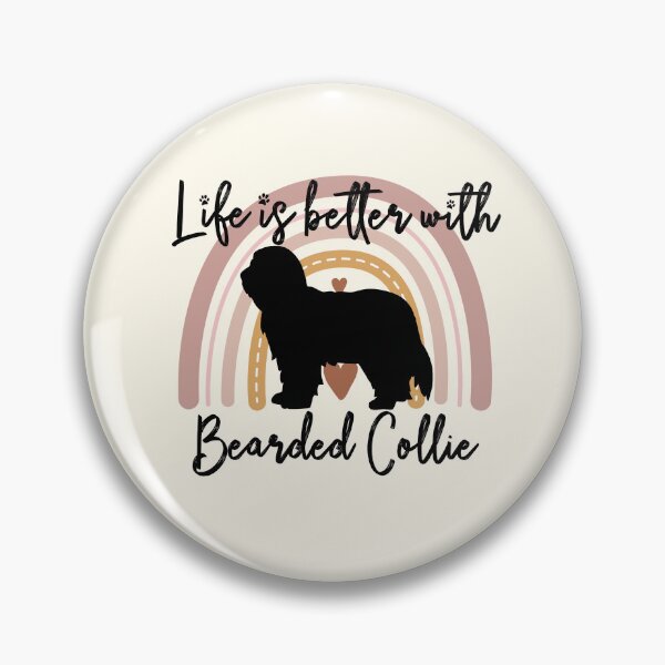 Artikelvorschau, Bearded Collie Rainbow Aesthetic Boho entworfen und verkauft von rafaeltto.