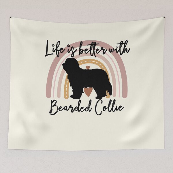 Item preview, Bearded Collie Rainbow Aesthetic Boho designed and sold by rafaeltto.