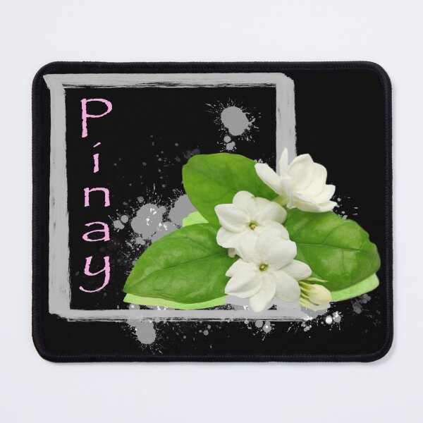 Item preview, Pinay (slang word for Filipina girl) with a Sampaguita flower designed and sold by -short- & EPIC shop.
