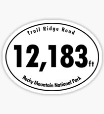 Trail Ridge Road Elevation Rocky Mountain National Park Sticker