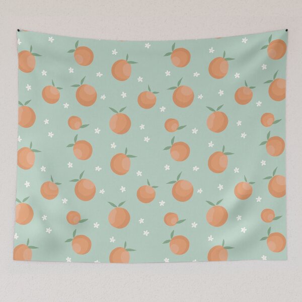 Item preview, Orange doodle pattern design designed and sold by aliceehle.