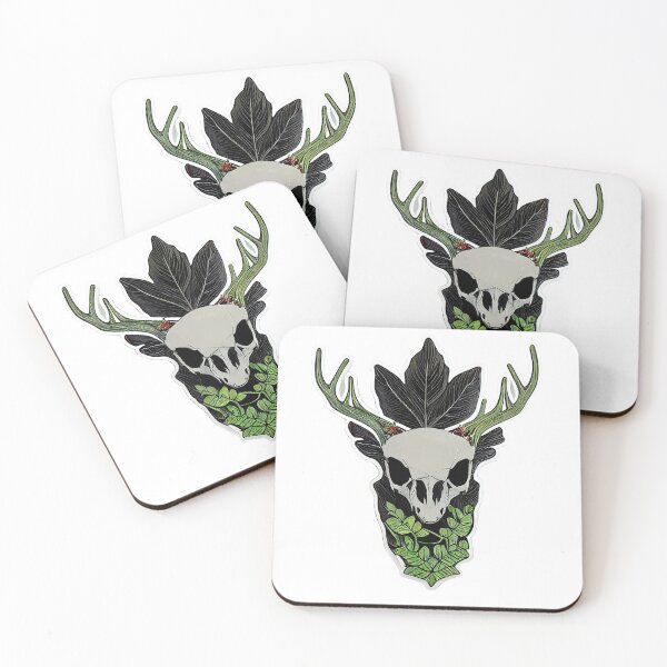 Item preview, Forest Deer Skull designed and sold by SikoticVinyl.