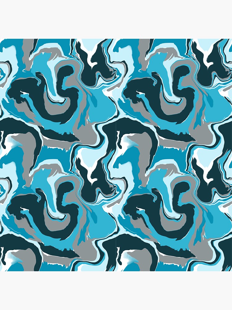 "Motion Flow Blue" Sticker for Sale by Brainchilddesi Redbubble