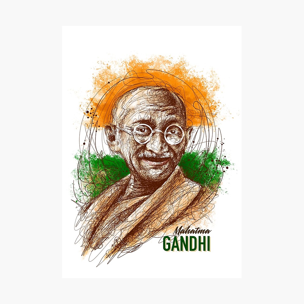 Mahatma Gandhi G  Draw on photos Pencil sketch images Poster drawing