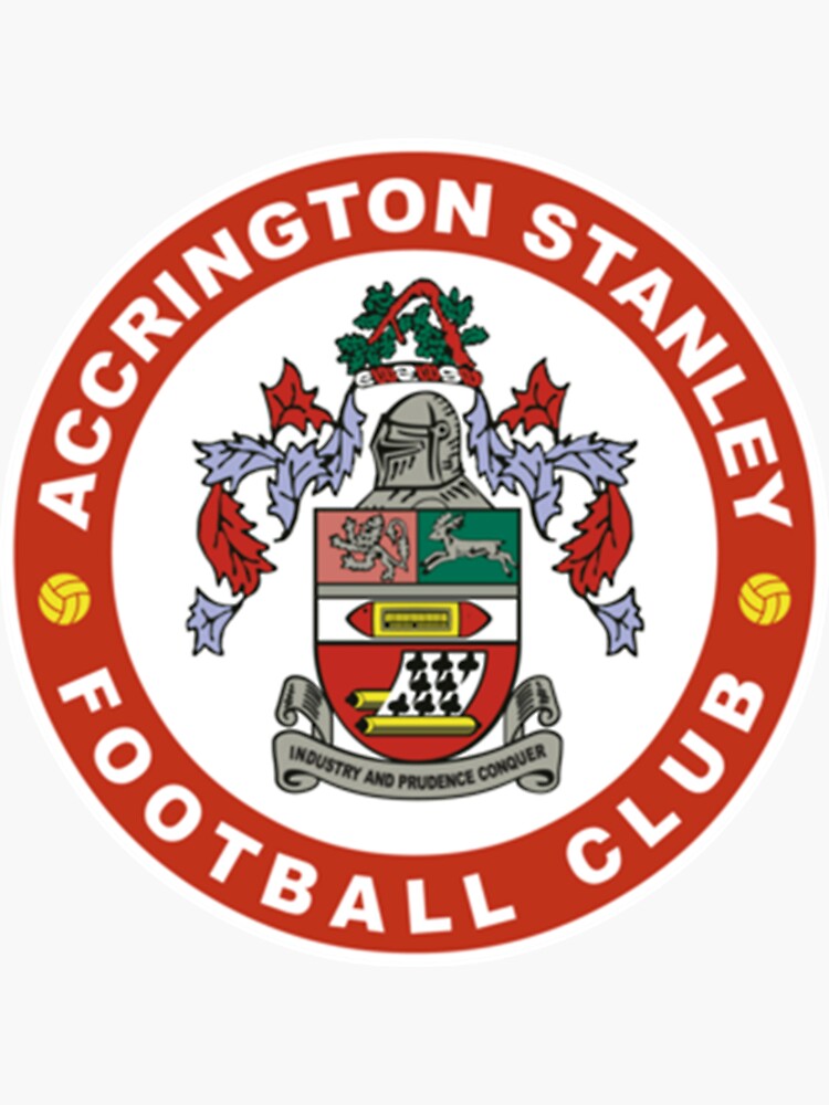 "AccringtonStanleyFClogoSplit" Sticker for Sale by JeremiahJ49