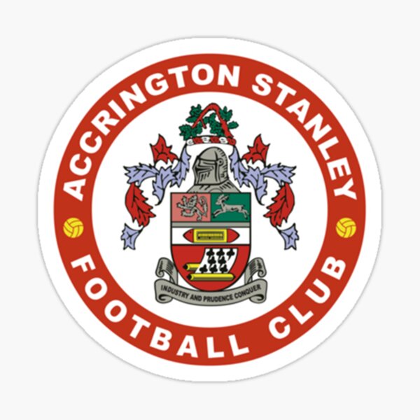 "AccringtonStanleyFClogoSplit" Sticker for Sale by JeremiahJ49