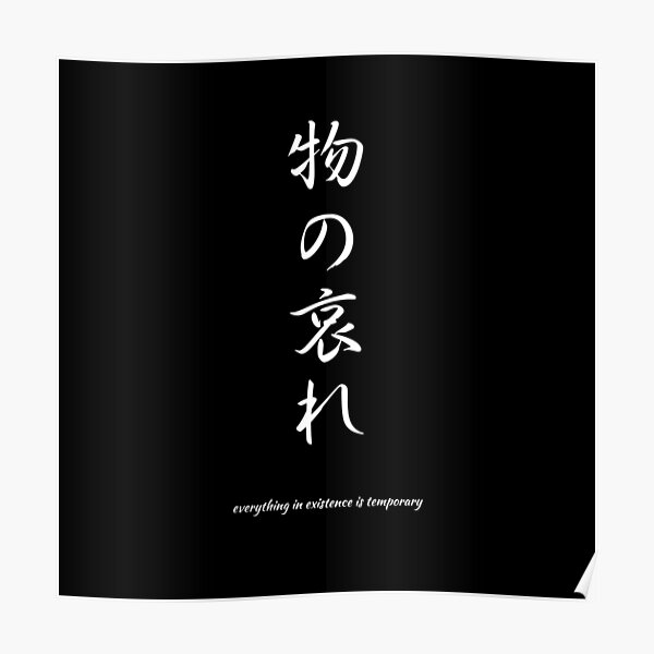 "Japanese Word Japanese Characters with meaning" Poster for Sale by