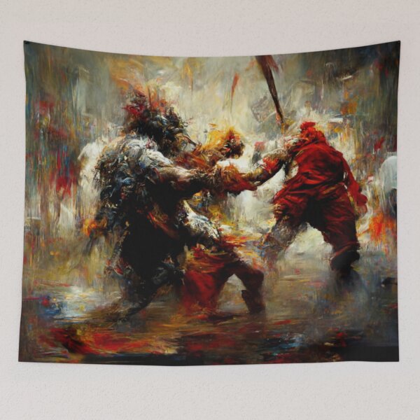 Item preview, Abstract Barbarian in Battle designed and sold by Anger-Creations.